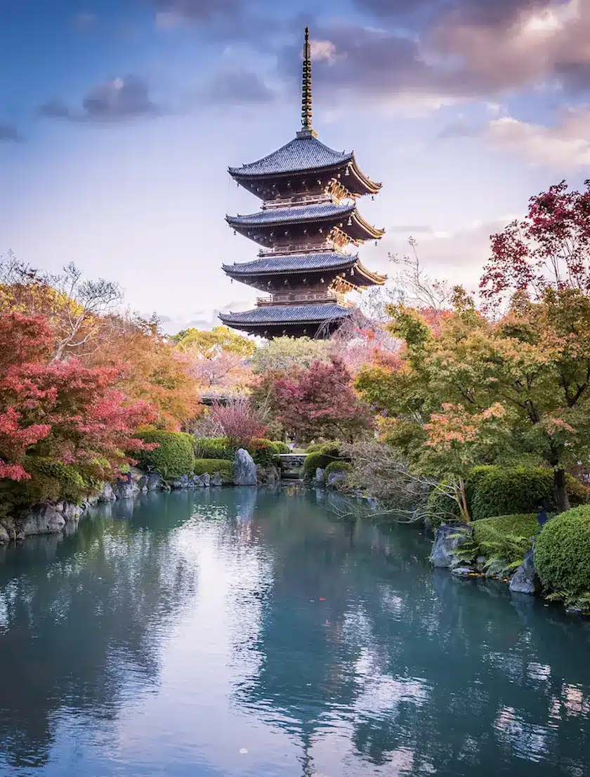 Japenese Temple in Kyoto, Japan.